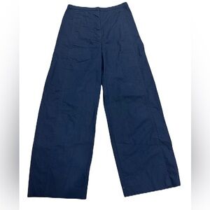 Lemaire Exclusive Collection Navy‎ Wide Women Excellent Pants Petite Size 36